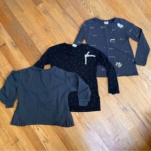 3 PC Zara Kids Long Sleeve Tees